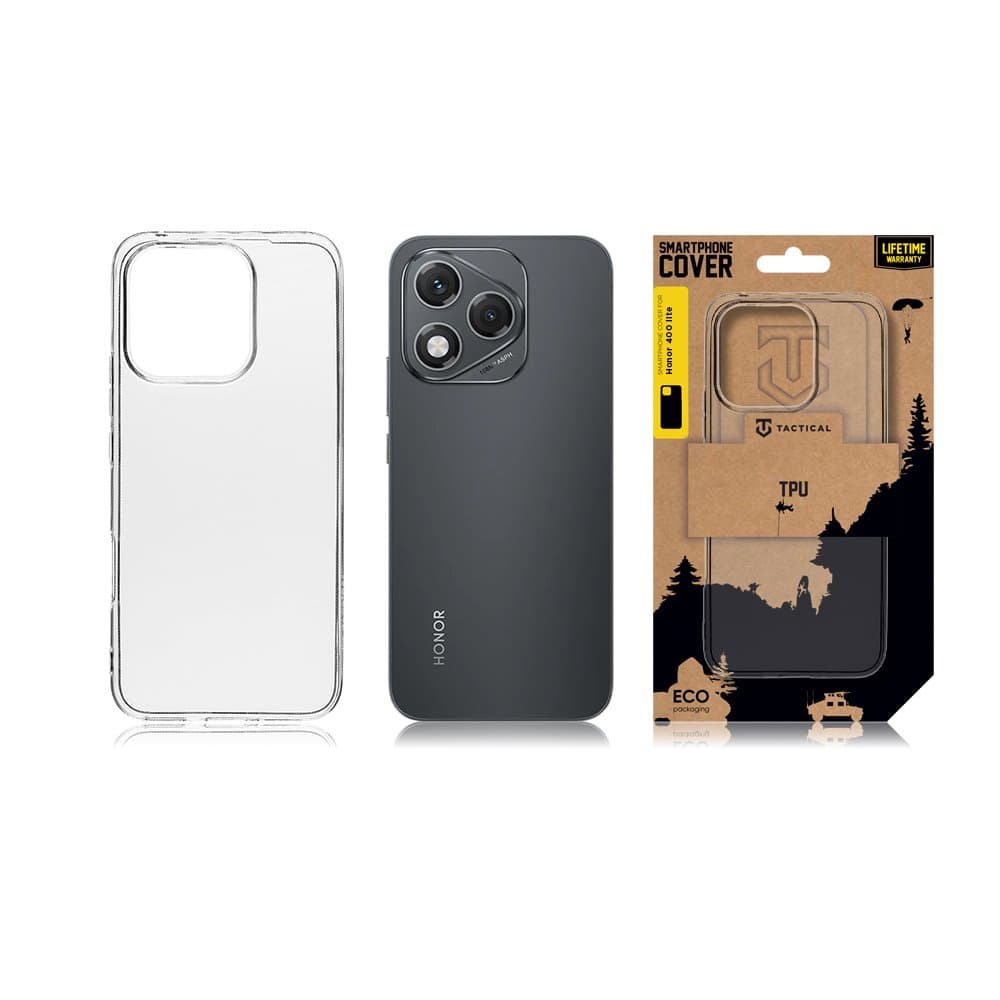Zadní kryt Tactical TPU pro Honor 400 Lite Transparent - náhled 3