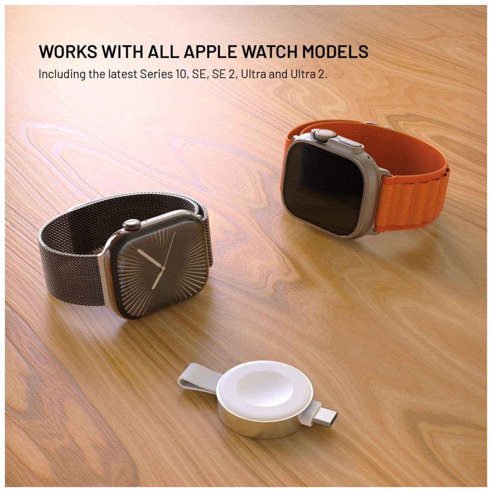 Nabíjecí USB-C adaptér FIXED Orb 2 pro Apple Watch s podporou rychlonabíjení, bílý - náhled 3