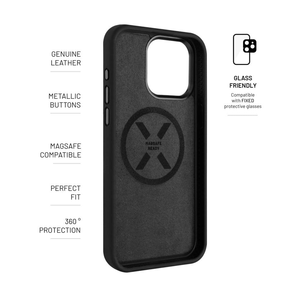 Zadní kryt FIXED MagFlow s podporou MagSafe pro Apple iPhone 17 Pro Max, černý - náhled 3