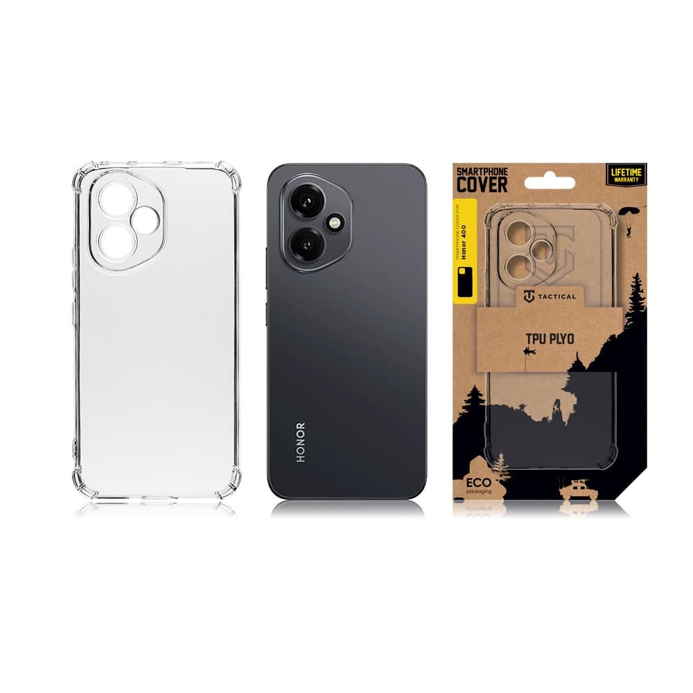 Zadní kryt Tactical TPU Plyo pro Honor 400 Transparent - náhled 3