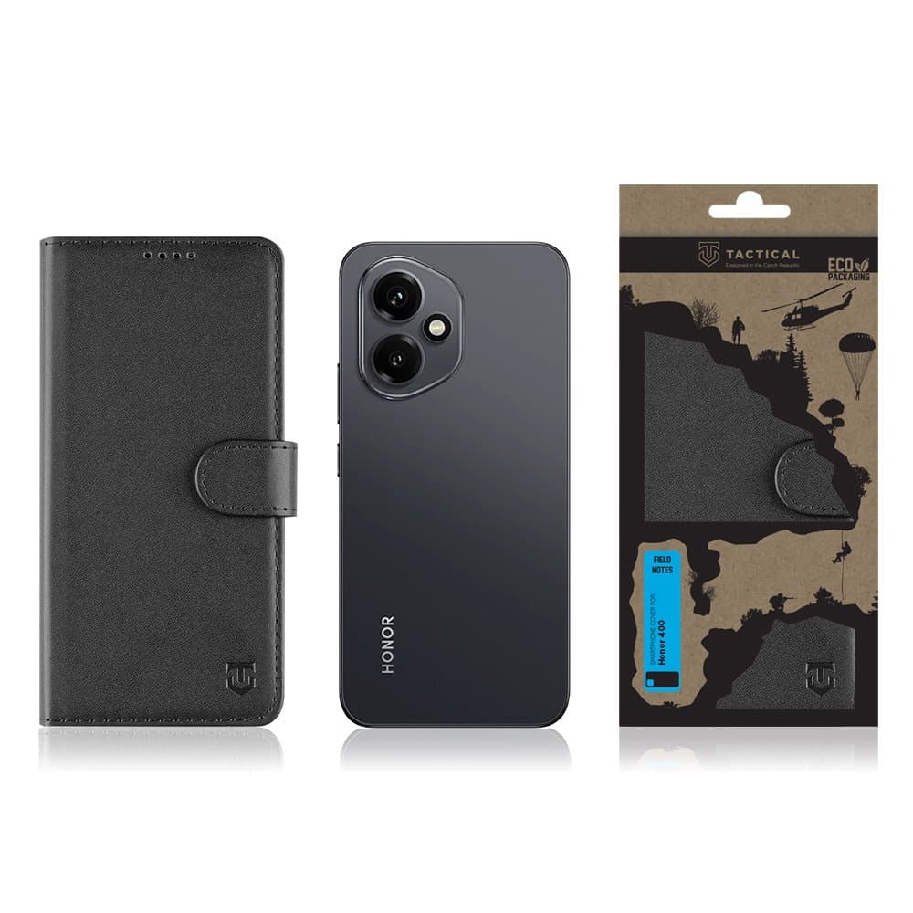 Knížkové pouzdro Tactical Field Notes pro Honor 400 Black - náhled 3