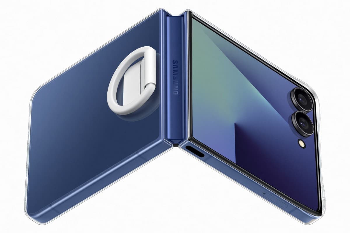 Zadní kryt EF-QF766CTE Samsung Ring Clear pro Galaxy Z Flip 7 Transparent - náhled 3