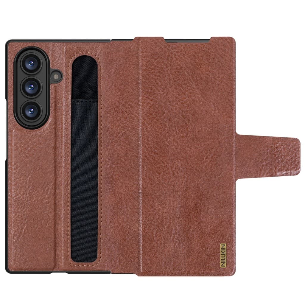 Knížkové pouzdro Nillkin Aoge pro Samsung Galaxy Z Fold 7 Brown - náhled 3