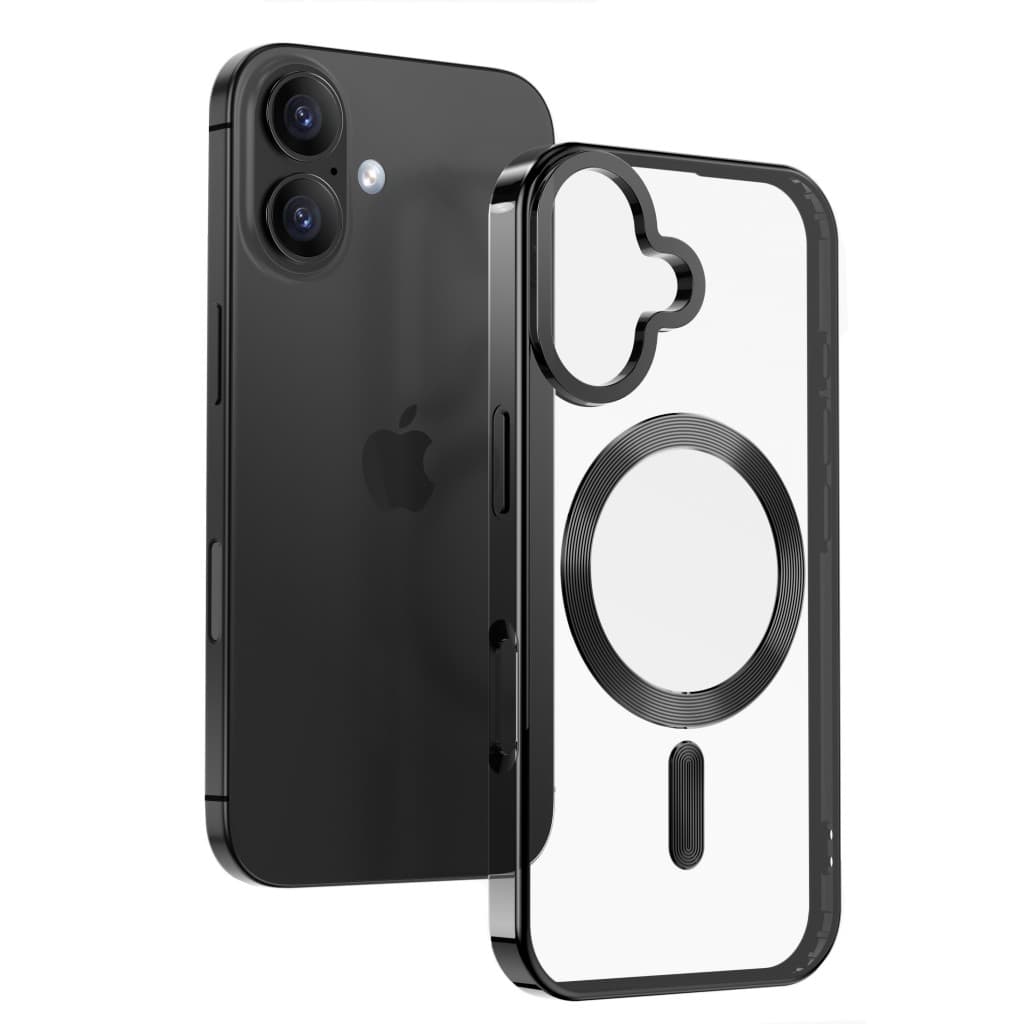 Zadní kryt Swissten Clear Jelly Magstick Metallic pro Apple iPhone 17 Pro černý - náhled 3
