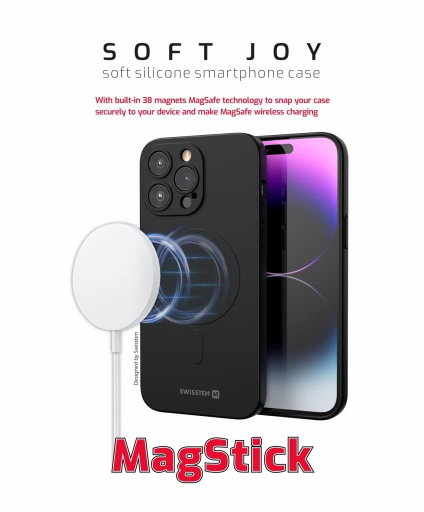 Zadní kryt Swissten Soft Joy Magstick pro Apple iPhone 17 black - náhled 3