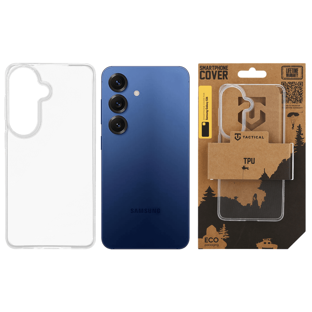 Zadní kryt Tactical TPU pro Samsung Galaxy S26 Transparent - náhled 3