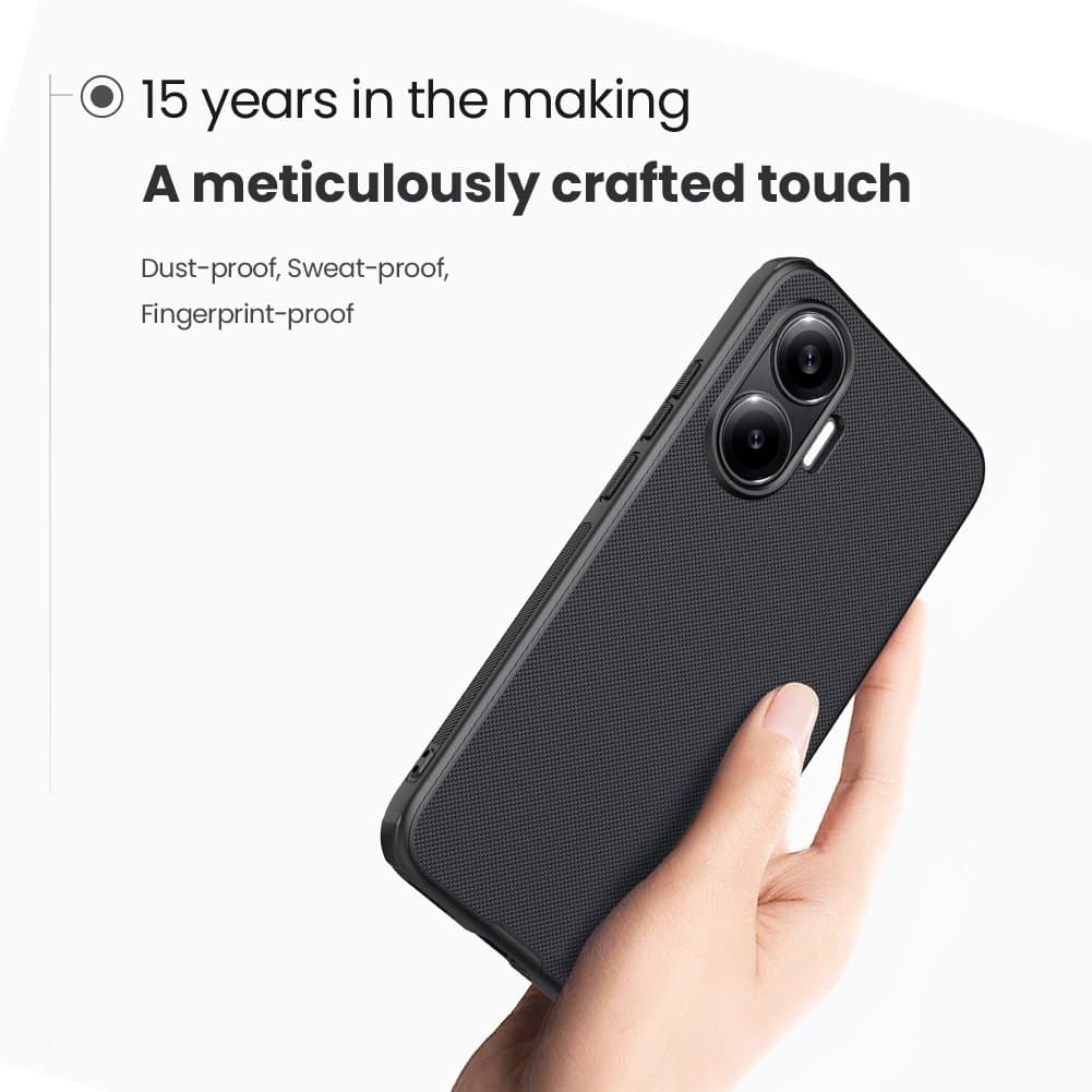 Zadní kryt Nillkin Super Frosted PRO pro Poco F7 Black - náhled 3