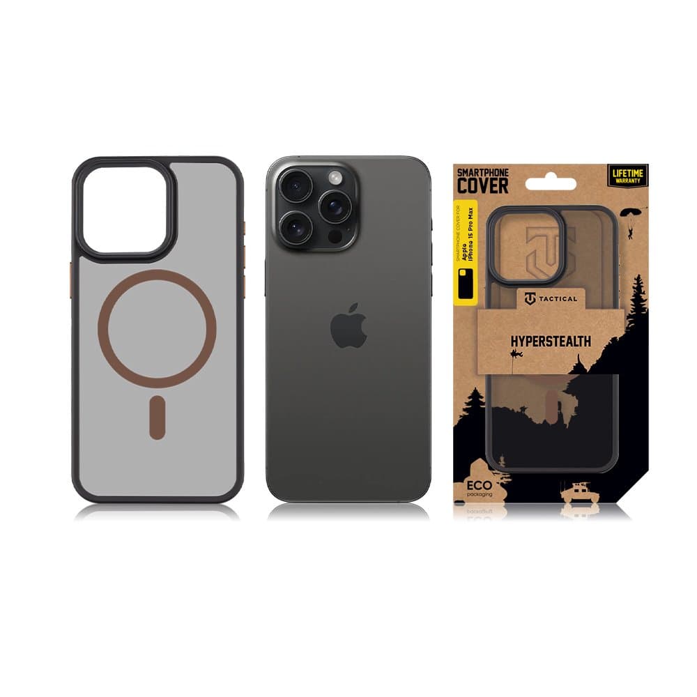 Zadní kryt Tactical MagForce Hyperstealth 2.0 pro iPhone 15 Pro Max Black/Moucha Moose - náhled 3