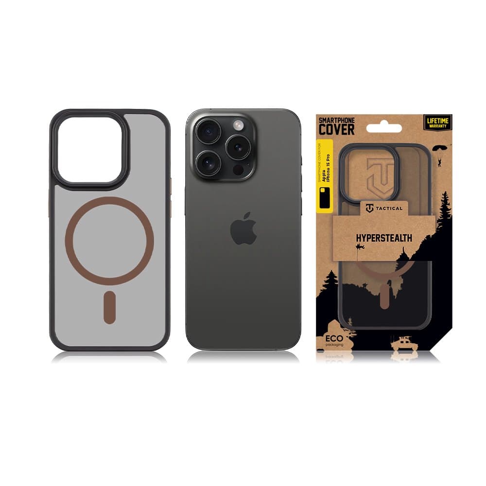 Zadní kryt Tactical MagForce Hyperstealth 2.0 pro iPhone 15 Pro Black/Moucha Moose - náhled 3