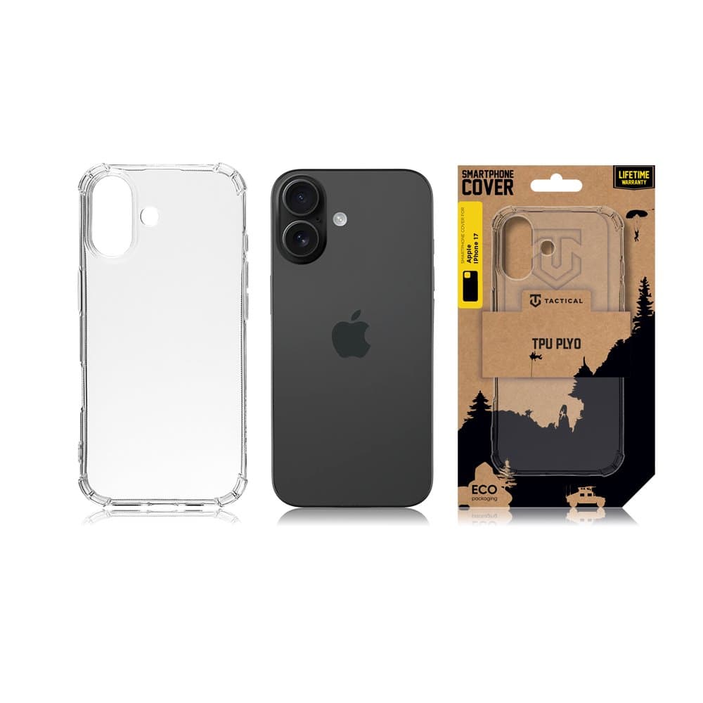 Zadní kryt Tactical TPU Plyo pro Apple iPhone 17 Transparent - náhled 3