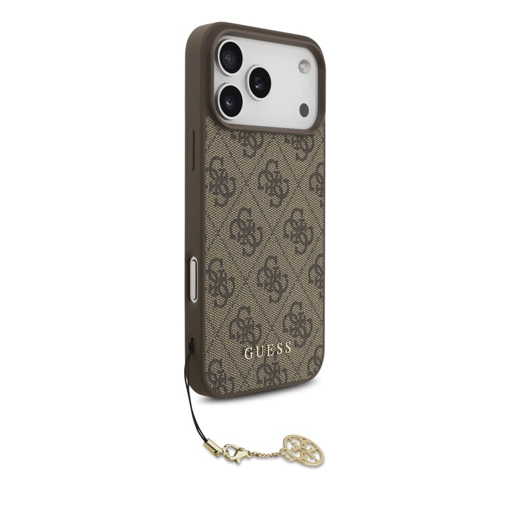 Zadní kryt Guess 4G Charm pro iPhone 17 Pro Max Tone on Tone Brown - náhled 3