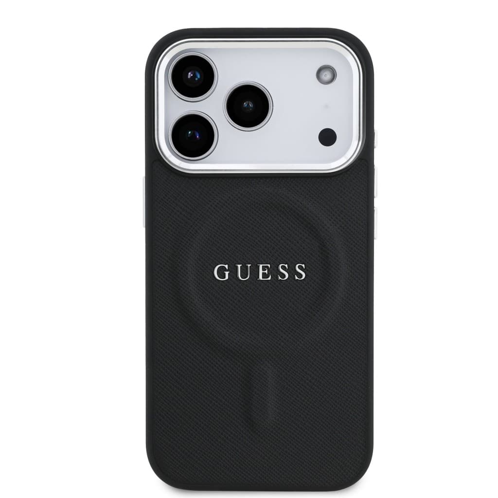 Zadní kryt Guess PU Saffiano MagSafe pro iPhone 17 Pro Black - náhled 3