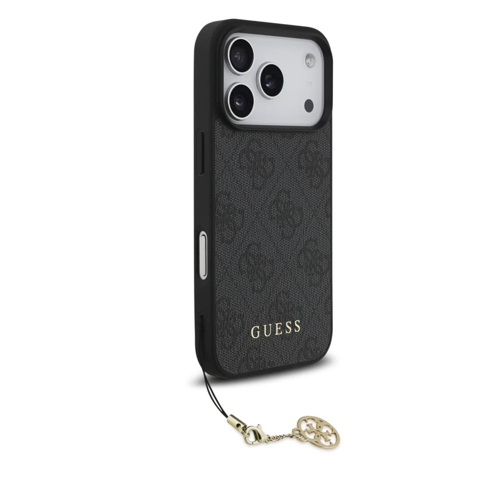 Zadní kryt Guess 4G Charm pro iPhone 17 Pro Tone on Tone Grey - náhled 3
