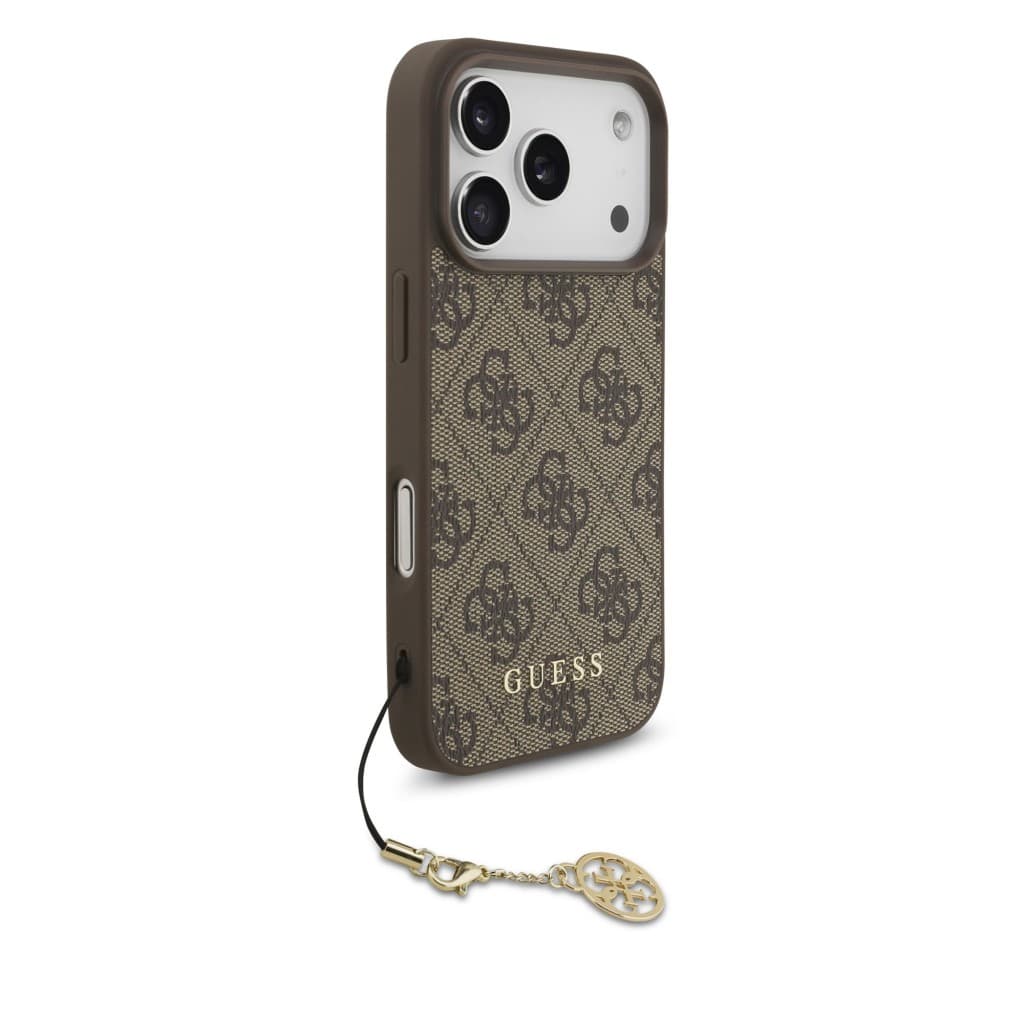 Zadní kryt Guess 4G Charm pro iPhone 17 Pro Tone on Tone Brown - náhled 3
