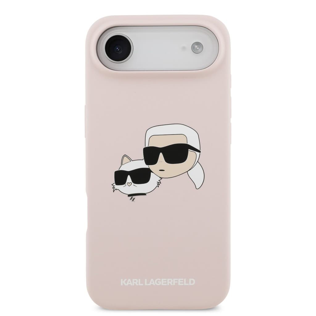 Zadní kryt Karl Lagerfeld Liquid Silicone Double Heads MagSafe pro iPhone 17 Air Pink - náhled 3