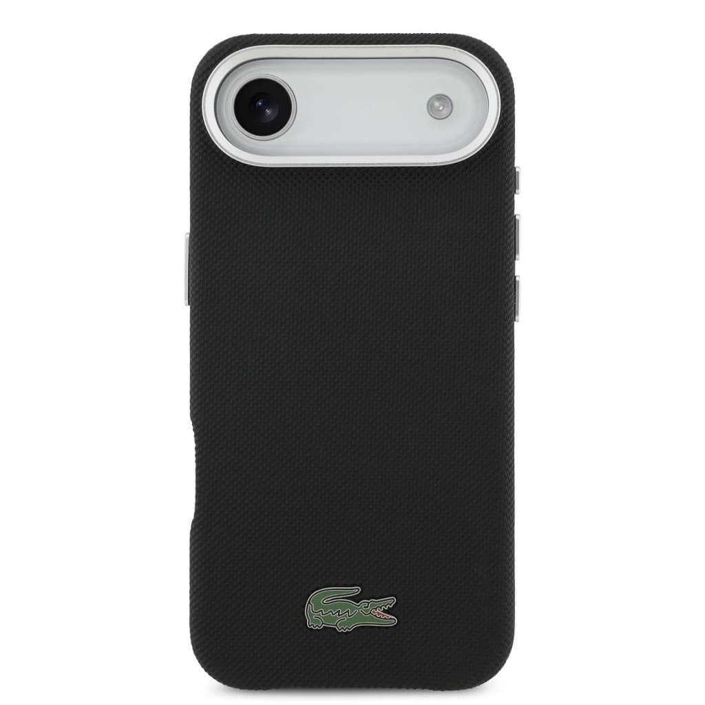 Zadní kryt Lacoste Iconic Petit Pique Metal Logo MagSafe pro iPhone 17 Air Black - náhled 3