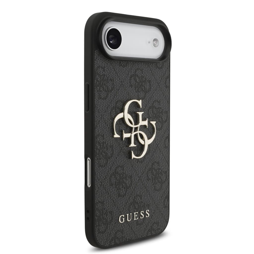 Zadní kryt Guess PU 4G Metal Logo Strap pro iPhone 17 Air Black - náhled 3
