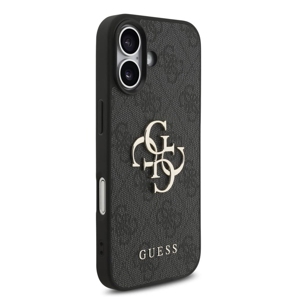 Zadní kryt Guess PU 4G Metal Logo Strap pro iPhone 17 Black - náhled 3