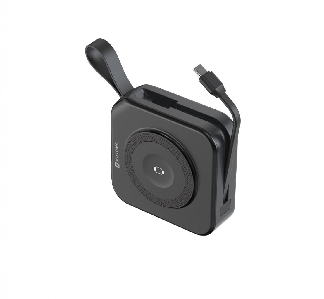 Powerbank Swissten all-in-one Pro s vyměnitelnými vidlicemi (usa, eu, uk) 10000 mAh 20W černá - náhled 3