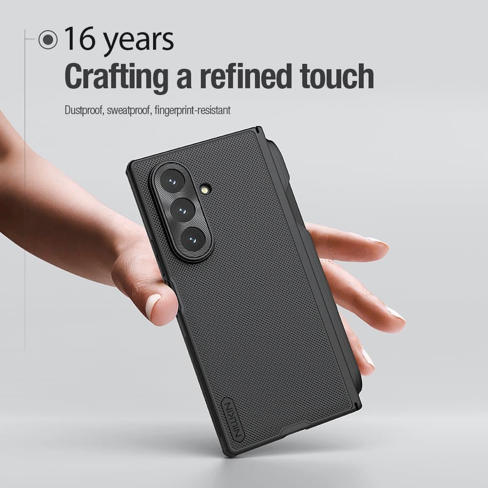 Zadní kryt Nillkin Super Frosted FOLD Pen Slot pro Samsung Galaxy Z Fold 7 Black - náhled 3