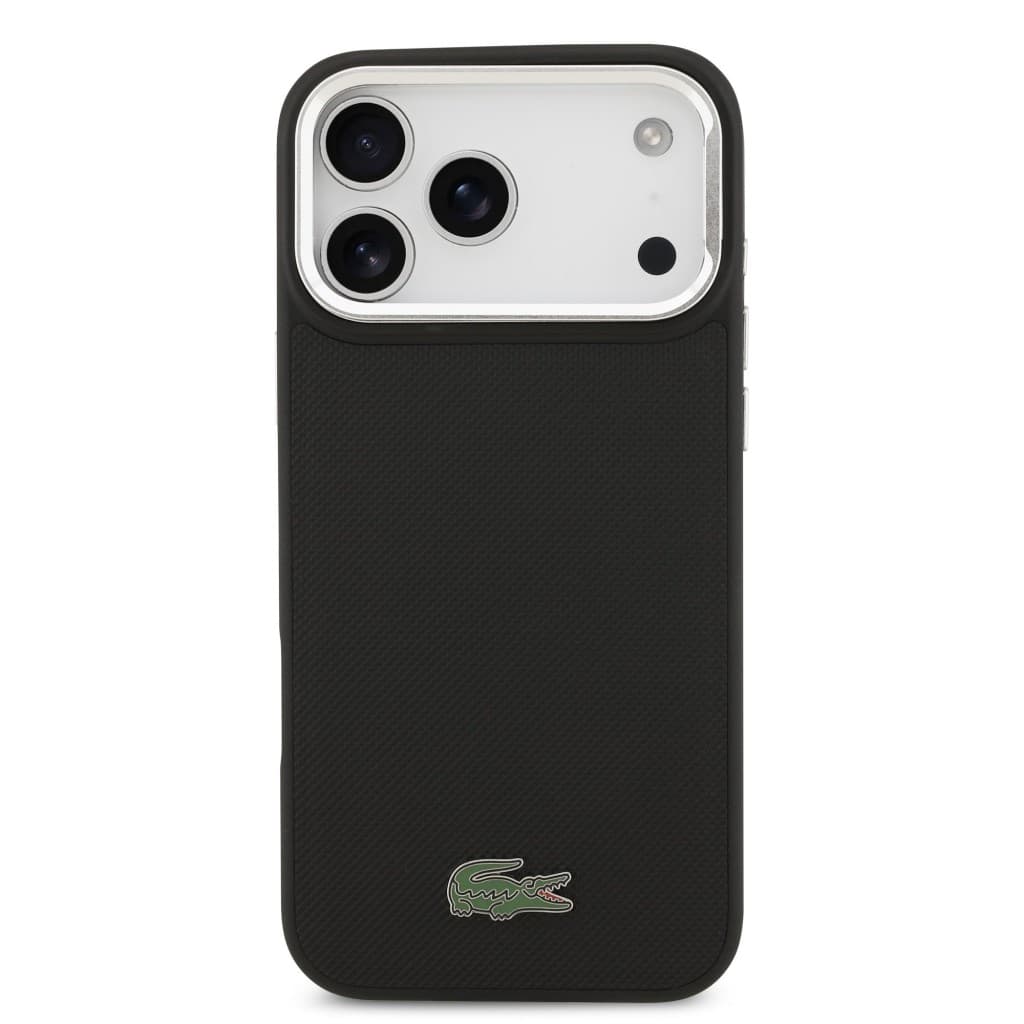 Zadní kryt Lacoste Iconic Petit Pique Camera Stand MagSafe pro iPhone 17 Pro Max Black - náhled 3
