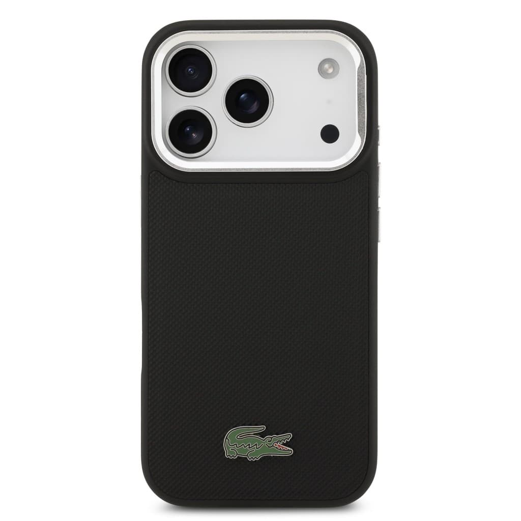 Zadní kryt Lacoste Iconic Petit Pique Camera Stand MagSafe pro iPhone 17 Pro Black - náhled 3