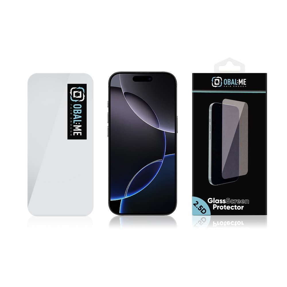Tvrzené sklo OBAL:ME 2.5D pro Apple iPhone 17 Air Clear - náhled 3