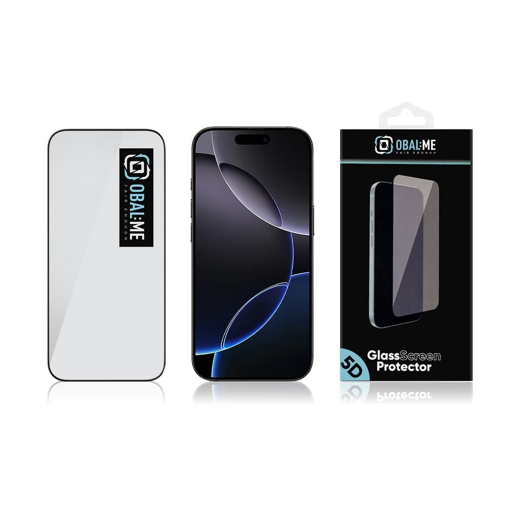 Tvrzené sklo OBAL:ME 5D pro Apple iPhone 17 Air Black - náhled 3