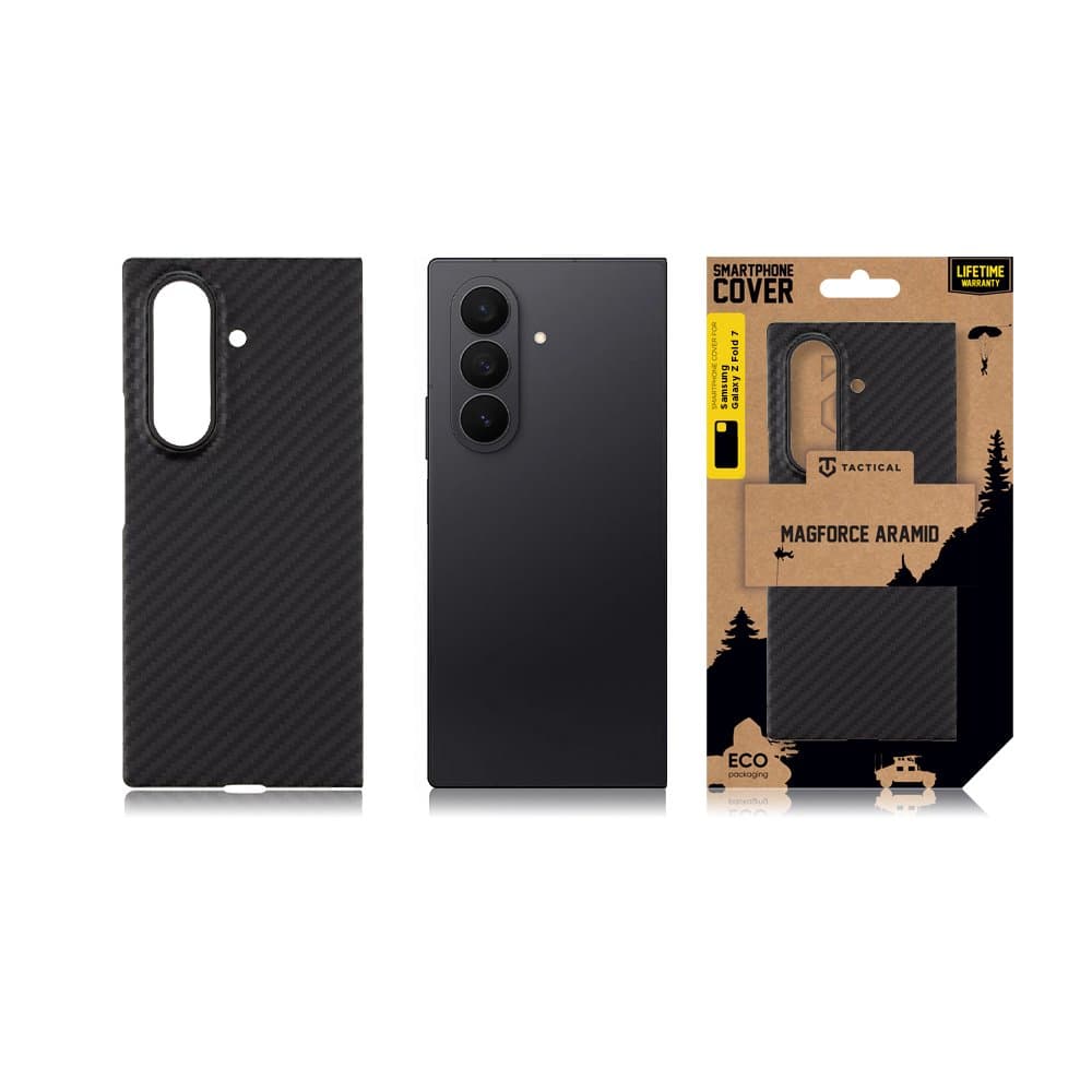 Zadní kryt Tactical Magproce Aramid pro Samsung Galaxy Z Fold 7 Black - náhled 3