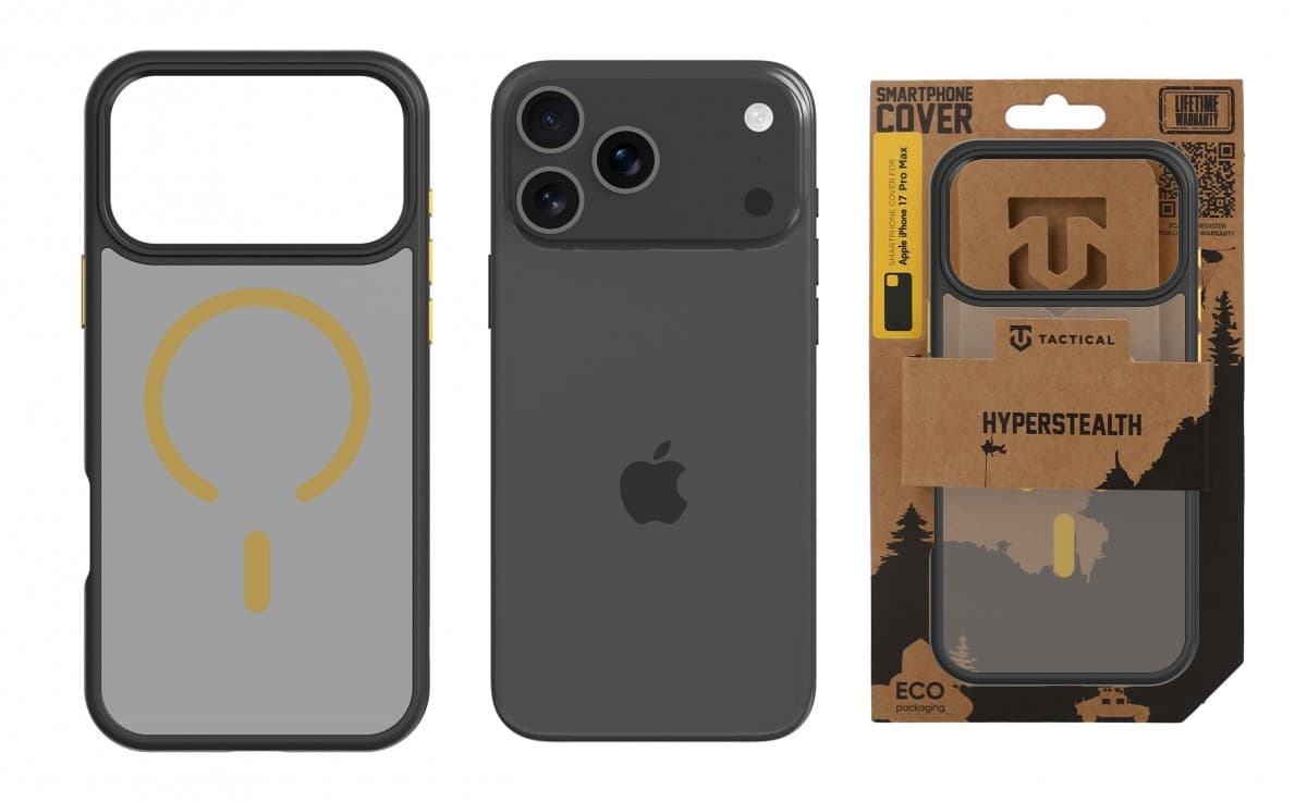 Zadní kryt Tactical MagForce Hyperstealth 2.0 pro iPhone 17 Pro Max Black/Yellow - náhled 3