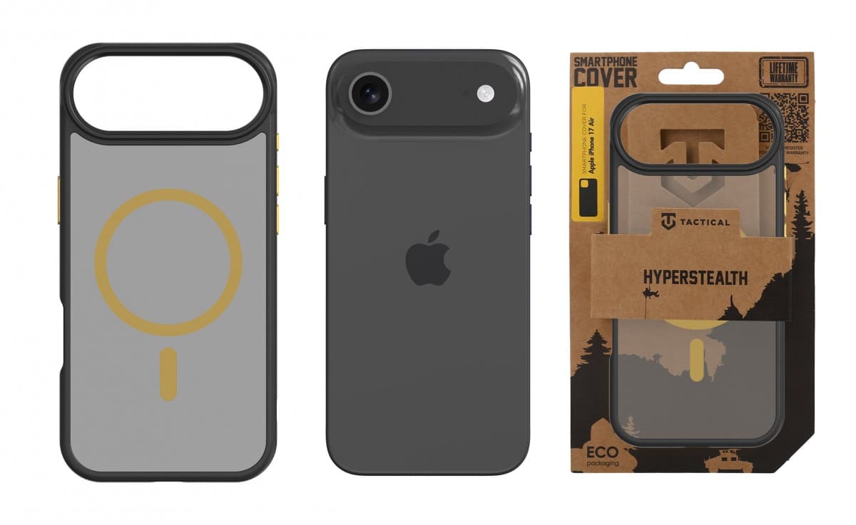 Zadní kryt Tactical MagForce Hyperstealth 2.0 pro iPhone 17 Air Black/Yellow - náhled 3