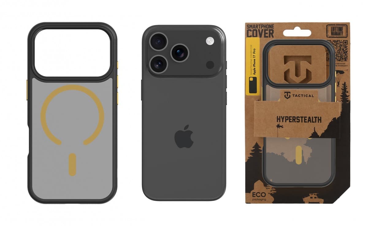 Zadní kryt Tactical MagForce Hyperstealth 2.0 pro iPhone 17 Pro Black/Yellow - náhled 3