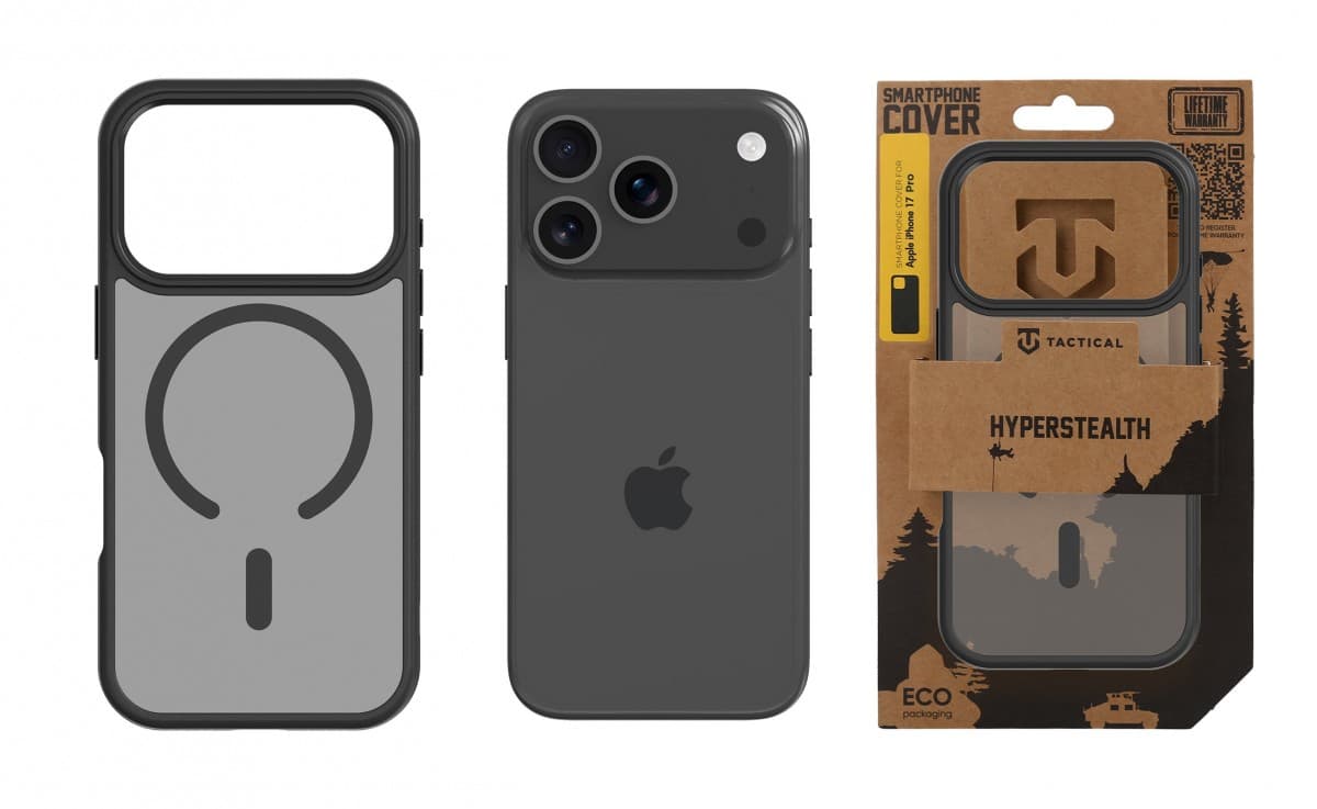 Zadní kryt Tactical MagForce Hyperstealth pro iPhone 17 Pro Asphalt - náhled 3