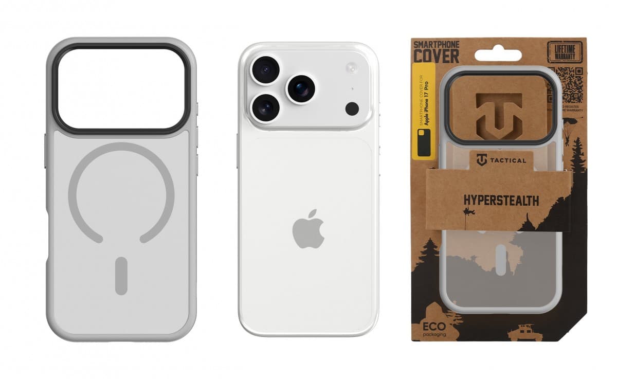 Zadní kryt Tactical MagForce Hyperstealth pro iPhone 17 Pro Light Grey - náhled 3