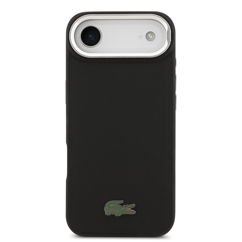 Zadní kryt Lacoste Iconic Petit Pique Camera Stand MagSafe pro iPhone 17 Air Black - náhled 3