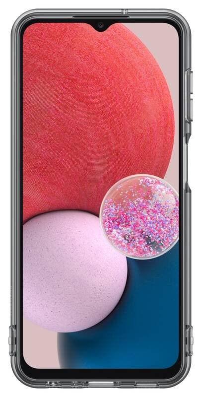 EF-QA135TBE Samsung Soft Clear Kryt pro Galaxy A13 Black - náhled 3