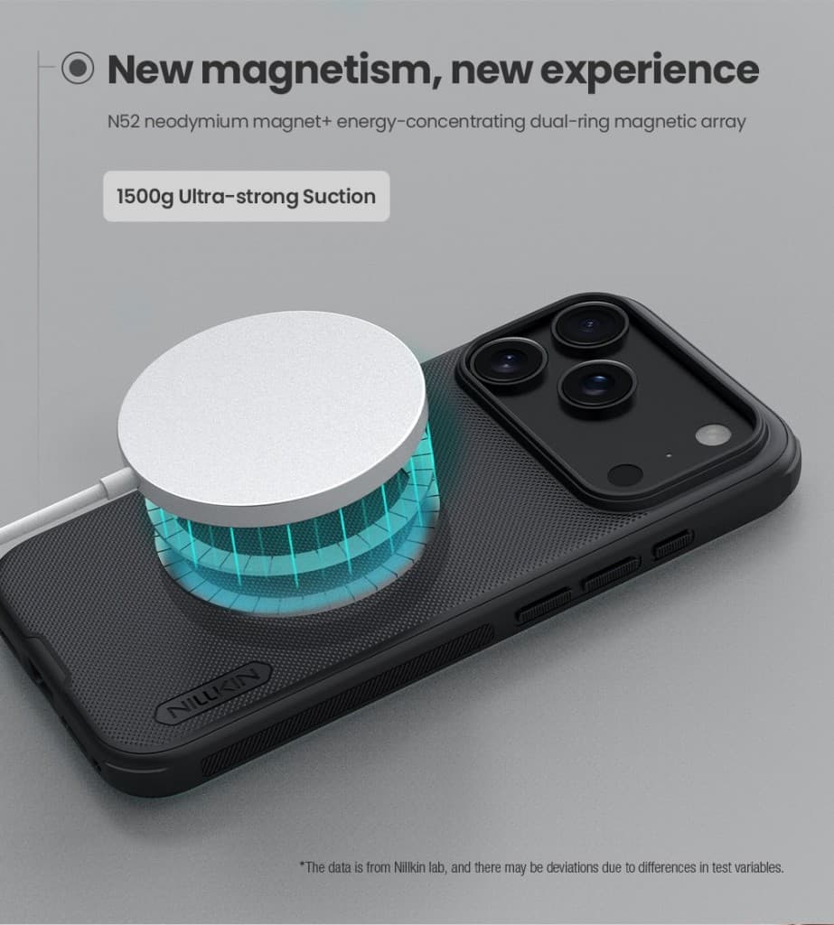 Zadní kryt Nillkin Super Frosted PRO Magnetic pro Apple iPhone 17 Pro Black - náhled 3