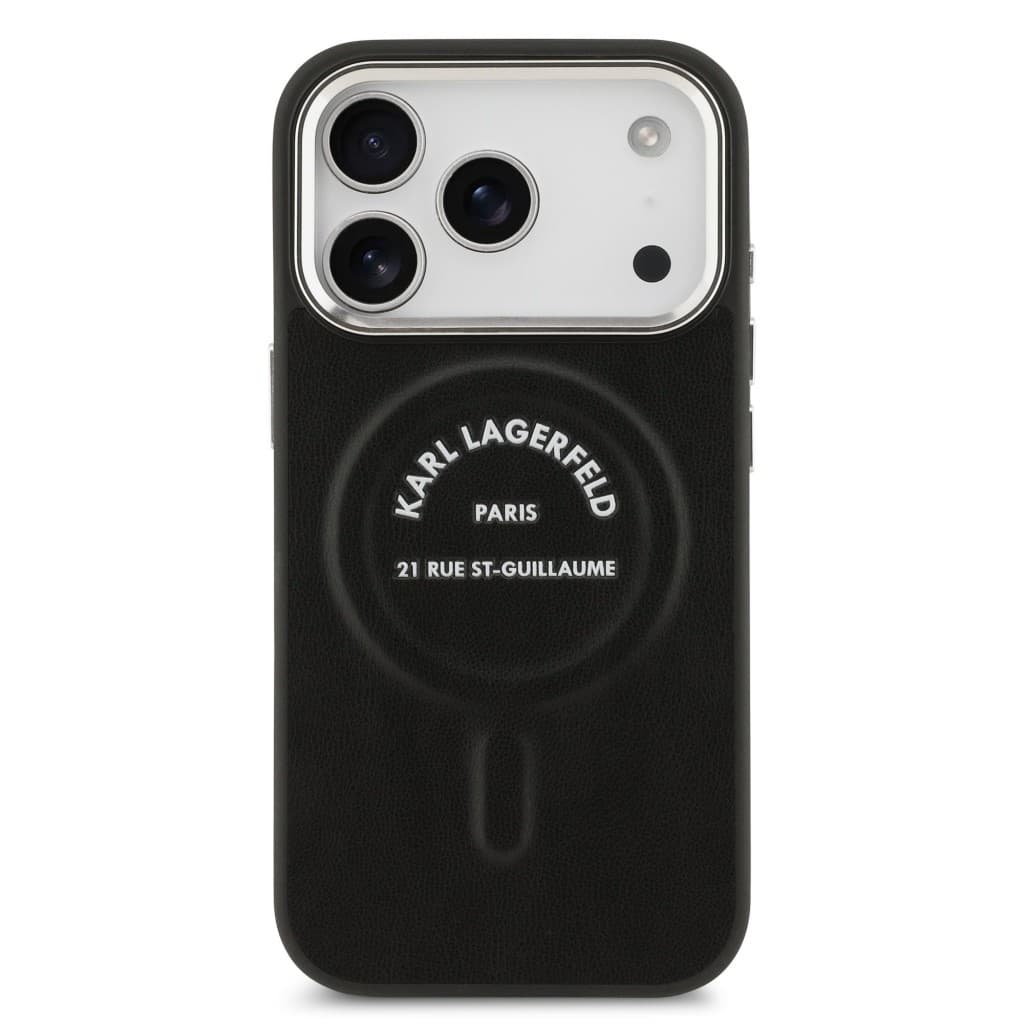 Zadní kryt Karl Lagerfeld PU RSG Logo MagSafe pro iPhone 17 Pro Black - náhled 3