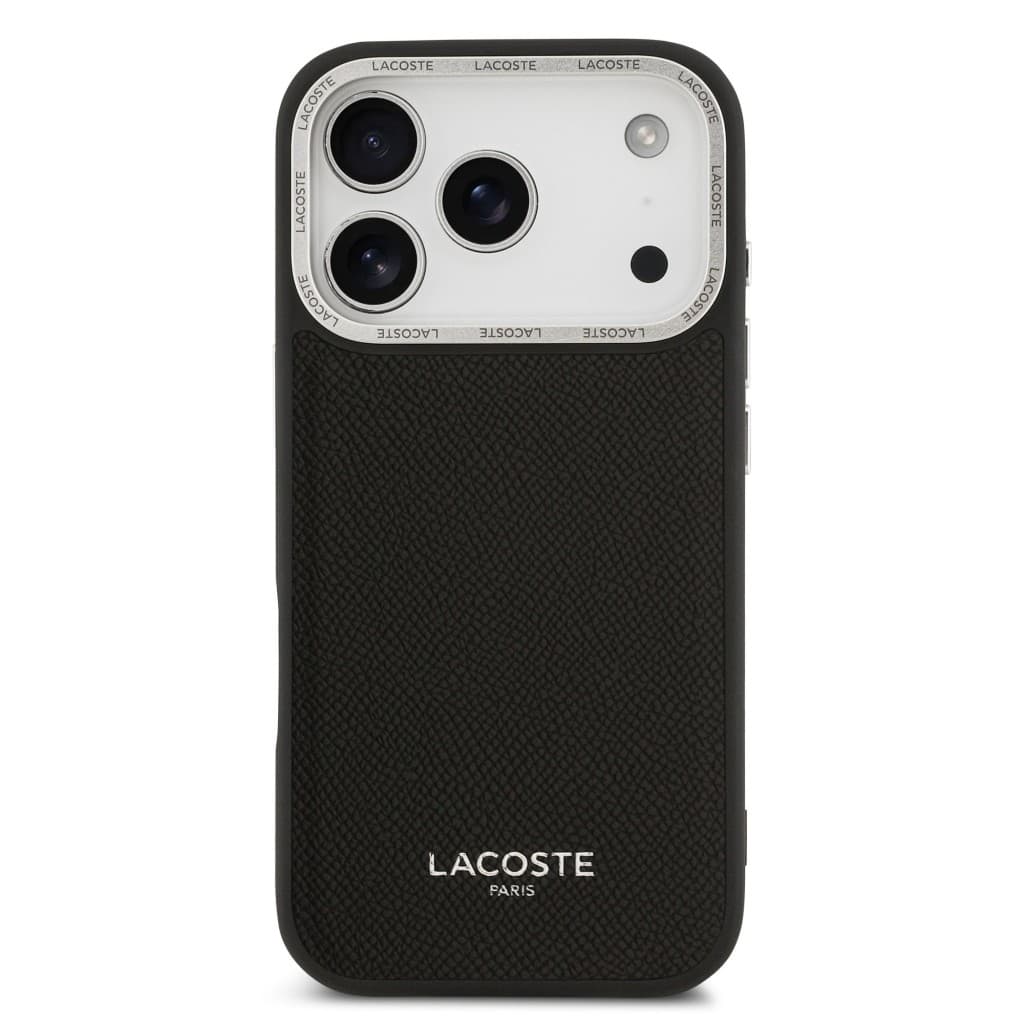 Zadní kryt Lacoste PU Leather Champs Elysees MagSafe pro iPhone 17 Pro Black - náhled 3
