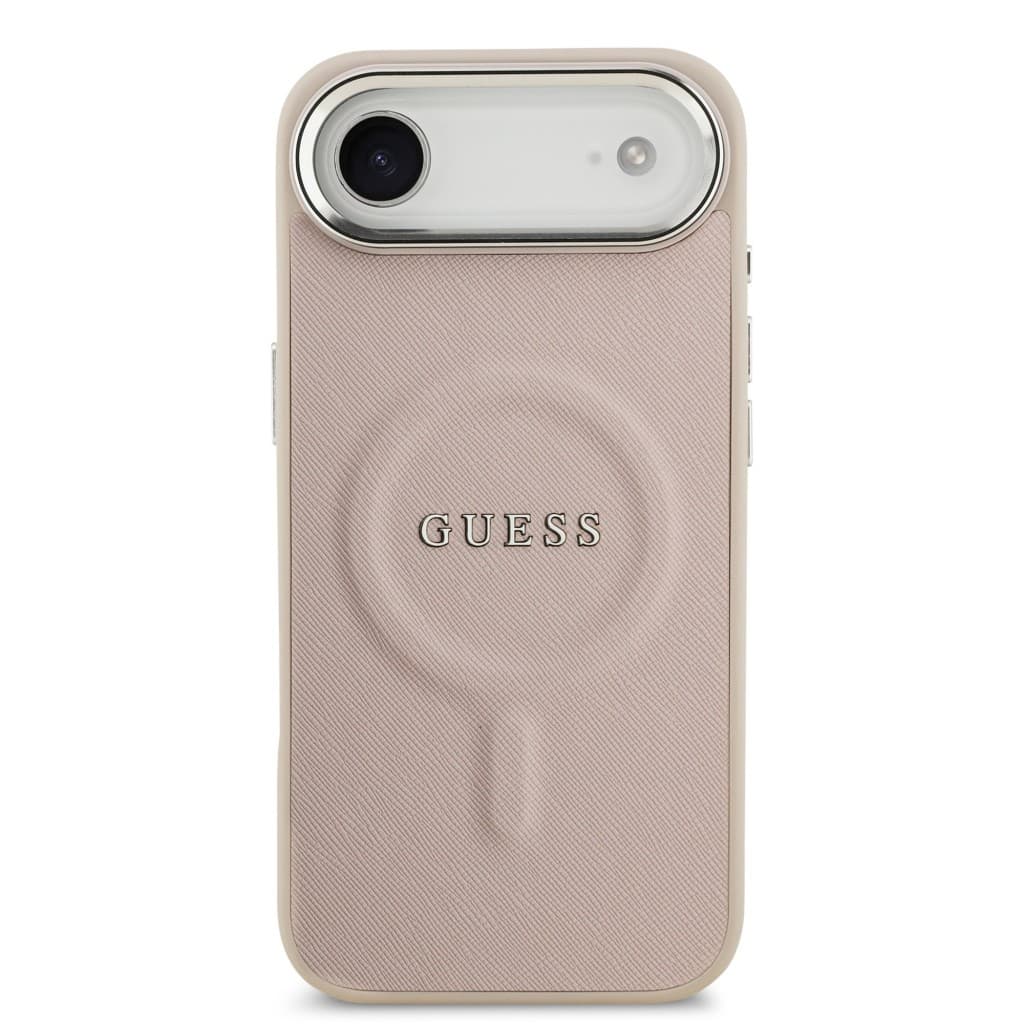 Zadní kryt Guess PU Saffiano MagSafe pro iPhone 17 Air Pink - náhled 3