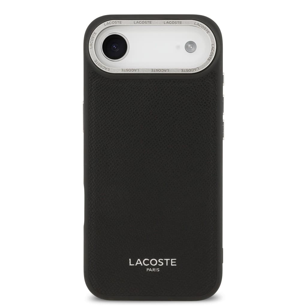 Zadní kryt Lacoste PU Leather Champs Elysees MagSafe pro iPhone 17 Air Black - náhled 3