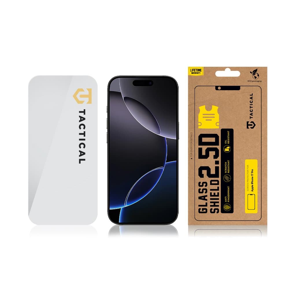 Tvrzené sklo Tactical Glass Shield 2.5D pro Apple iPhone 17 Pro Clear - náhled 3