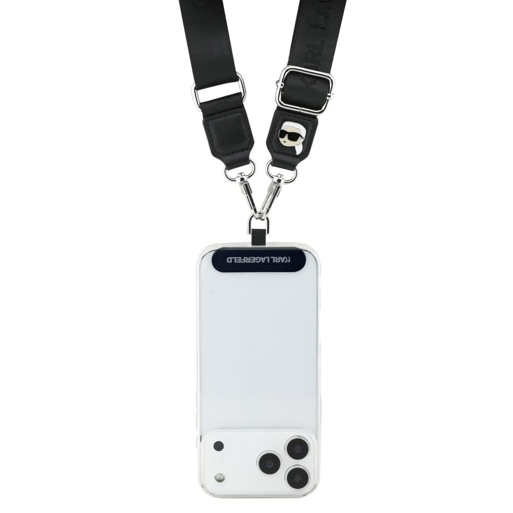 Popruh Karl Lagerfeld Universal Crossbody Karl Patch Black - náhled 3