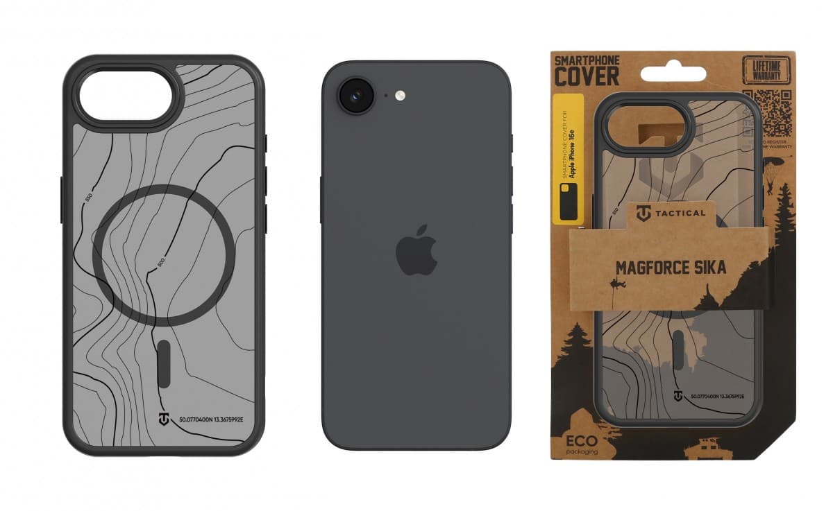 Zadní kryt Tactical Magproce Hyperstealth Sika pro iPhone 16e Asphalt - náhled 3
