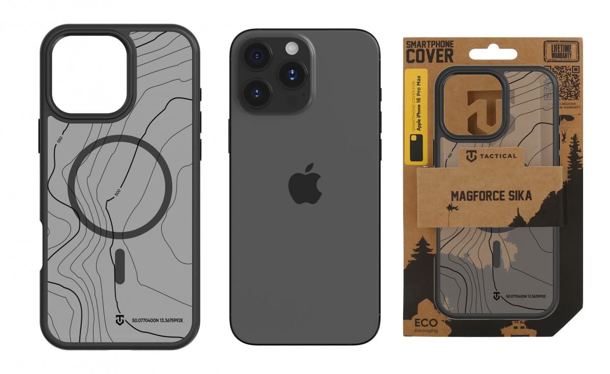 Zadní kryt Tactical Magproce Hyperstealth Sika pro iPhone 16 Pro Max Asphalt - náhled 3