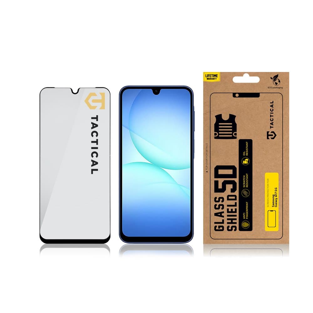 Tvrzené sklo Tactical Glass Shield 5D pro Samsung Galaxy A17 4G/5G Black - náhled 3