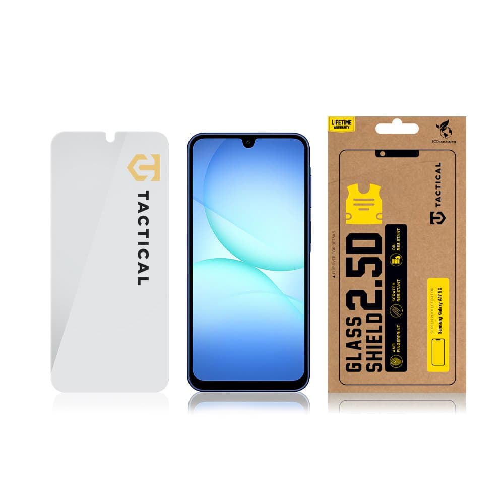 Tvrzené sklo Tactical Glass Shield 2.5D pro Samsung Galaxy A17 4G/5G Clear - náhled 3