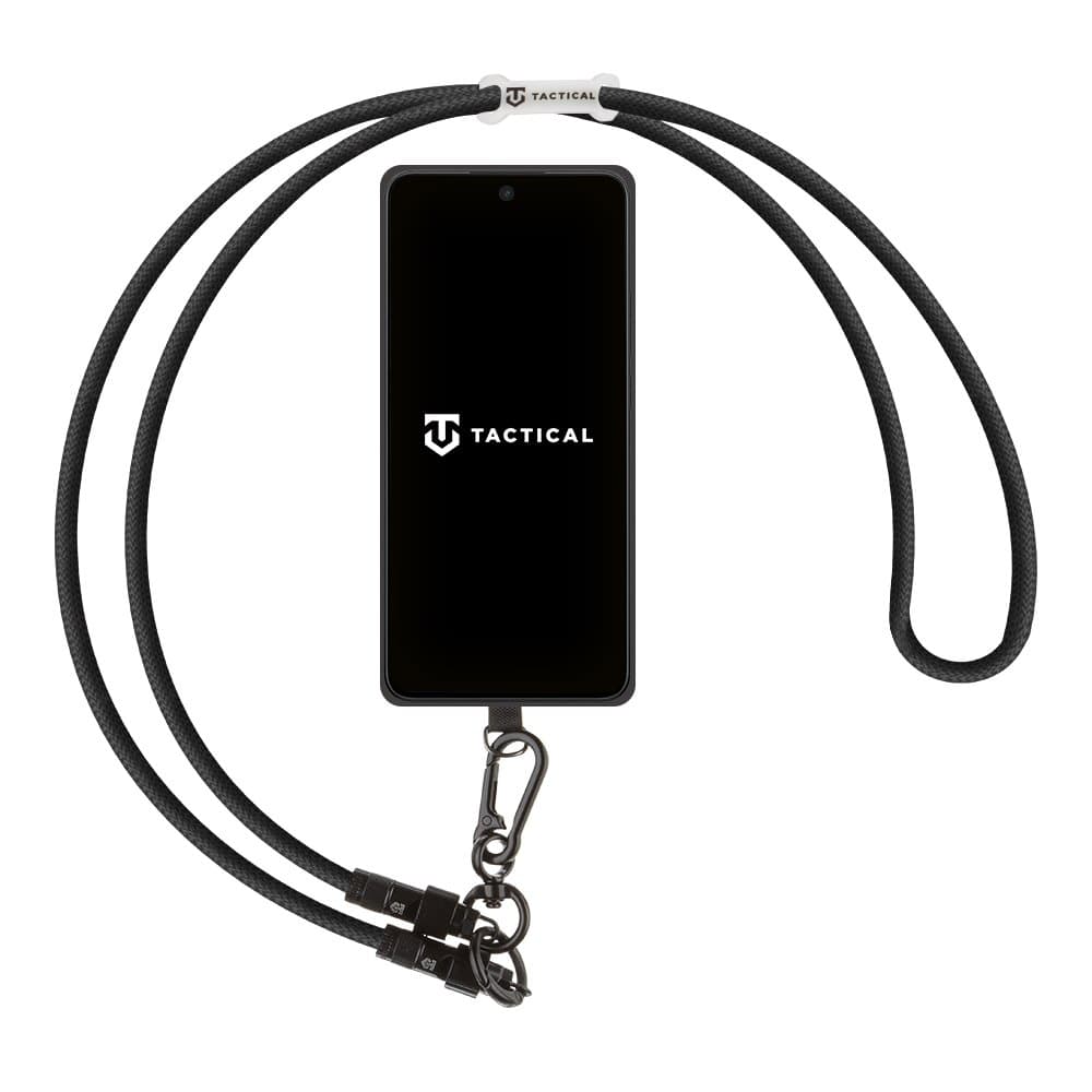 Šňůrka na mobil Tactical Wire Snake s kabelem USB-C 1,2m Black - náhled 3
