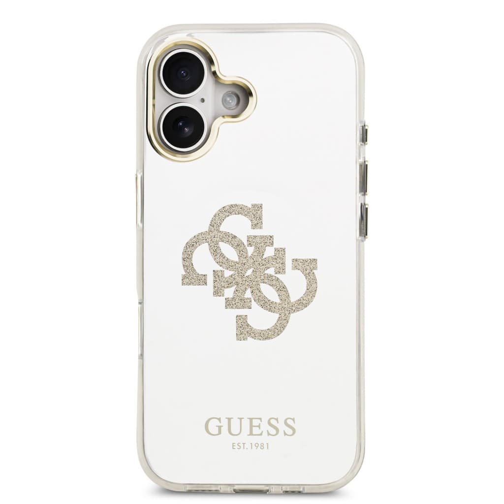 Zadní kryt Guess PC/TPU Mirror 4G Glitter Logo MagSafe pro iPhone 17 Gold - náhled 3