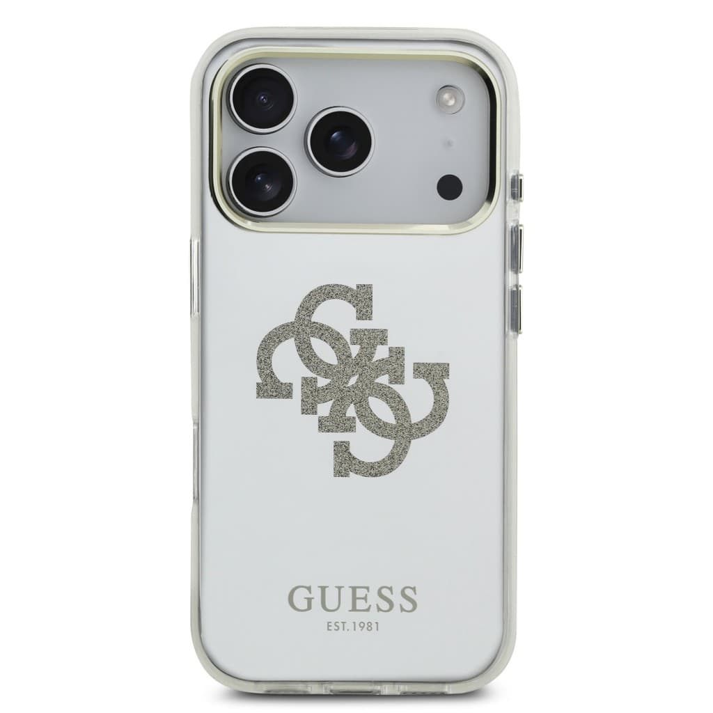 Zadní kryt Guess PC/TPU Mirror 4G Glitter Logo MagSafe pro iPhone 17 Pro Gold - náhled 3